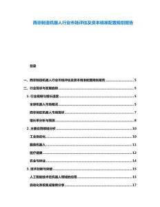 西非制造機器人行業市場評估及資本精準配置規劃報告