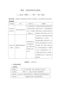 板块一　微案　分析实用类文本特色——关注“两体”，“篇”“类”结合