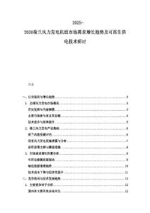 2025-2030荷蘭風力發電機組市場需求增長趨勢及可再生供電技術研討
