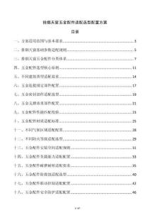 排煙天窗五金配件適配選型配置方案