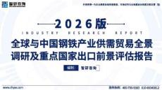 全球與中國鋼鐵產業供需貿易全景調研及重點國家出口前景評估報告2026版 智研咨詢_