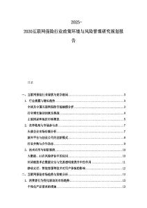 2025-2030互聯網保險行業政策環境與風險管理研究規劃報告