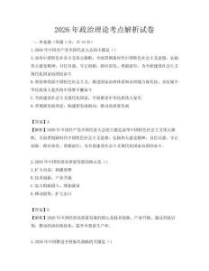 2026年政治理論考點解析試卷