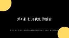 2026秋苏少版小学美术一年级上册第二单元奇妙的感官《第1课 打开我们的感官》教学课件