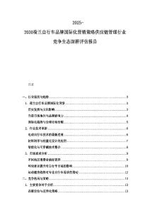 2025-2030荷兰自行车品牌国际化营销策略供应链管理行业竞争生态深耕评估报告