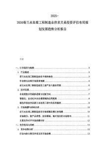 2025-2030荷兰水处理工程制造业供求关系投资评估布局规划发展趋势分析报告