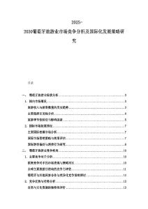 2025-2030葡萄牙旅游业市场竞争分析及国际化发展策略研究