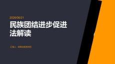 民族团结进步促进法解读