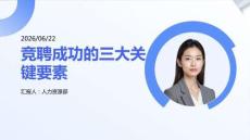 竞聘成功的三大关键要素