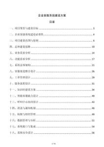 企业客服系统建设方案