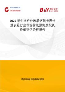 2025年中国户外玻璃钢磁卡表计量表箱行业市场前景预测及投资价值评估分析报告