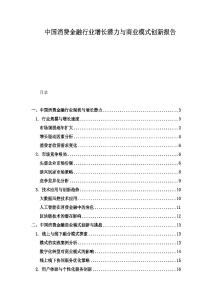 中國消費金融行業(yè)增長潛力與商業(yè)模式創(chuàng)新報告