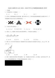 内蒙古赤峰市红山区2026年九年级下学期中考一模数学试卷(含答案)