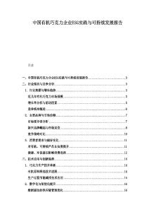 中国有机巧克力企业ESG实践与可持续发展报告