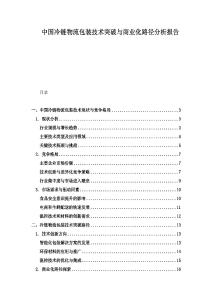 中国冷链物流包装技术突破与商业化路径分析报告