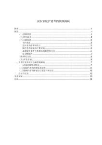 【浅析家庭护老者的照顾困境9700字（论文）】