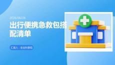 出行便携急救包搭配清单