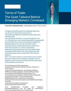 摩根士丹利-贸易条件：支撑新兴市场复苏的隐性利好因素 Terms of Trade The Quiet Tailwind Behind Emerging Market’s Comeback