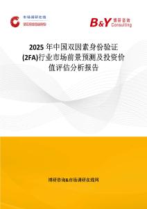 2025年中国双因素身份验证 (2FA)行业市场前景预测及投资价值评估分析报告