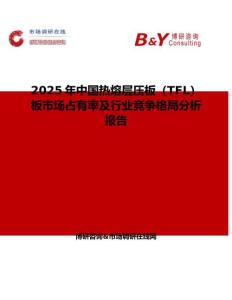 2025年中國(guó)熱熔層壓板（TFL）板市場(chǎng)占有率及行業(yè)競(jìng)爭(zhēng)格局分析報(bào)告