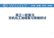 2026届高三化学一轮复习课件  化学工艺流程  重要