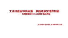 工業(yè)硅多晶硅周報：工業(yè)硅盤面沖高回落，多晶硅多空博弈加劇