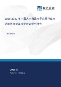 2026-2032年中國大宗商品電子交易行業市場現狀分析及投資潛力研判報告