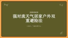 强对流天气居家户外双重避险法
