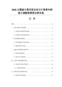 2026遠程會診系統在分級診療體系中的技術適配性研究分析報告
