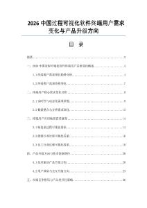 2026中国过程可视化软件终端用户需求变化与产品升级方向