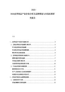 2025-2030皮革制品产业价值分析及品牌塑造与市场拓展研究报告