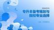 專升本備考規劃與院校專業選擇