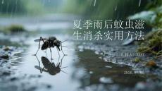 夏季雨后蚊虫滋生消杀实用方法