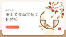 重阳节登高赏菊文化体验