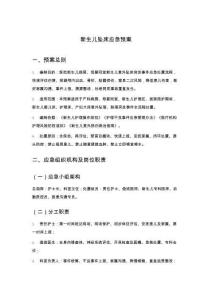 新生儿坠床应急预案