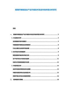 玻璃纤维制造业产业升级技术改进市场供需分析研究