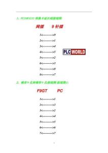 PLC觸摸屏電纜接線大全