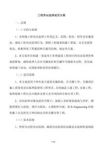 工程旁站监理规范方案