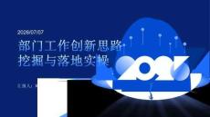 部门工作创新思路挖掘与落地实操课程