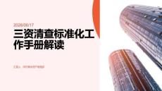 三資清查標(biāo)準(zhǔn)化工作手冊解讀