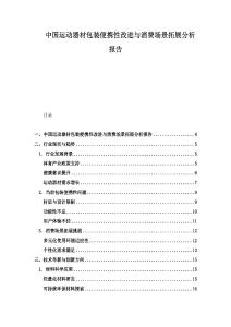 中國運動器材包裝便攜性改進與消費場景拓展分析報告