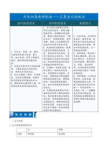 遼夏金元的統(tǒng)治——初升高歷史教材銜接