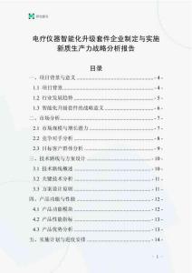 電療儀器智能化升級套件企業制定與實施新質生產力戰略分析報告