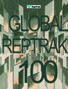 2026年度全球企業聲望100強報告 GLOBAL REPTRAK 100