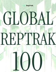 2026年度全球企業聲望100強報告 GLOBAL REPTRAK 100