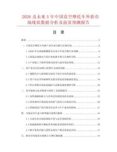 2026及未來5年中國真空摩托車外胎市場現狀數據分析及前景預測報告
