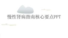 慢性腎病指南核心要點PPT