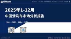 2025年1-12月中国清洗车市场分析报告