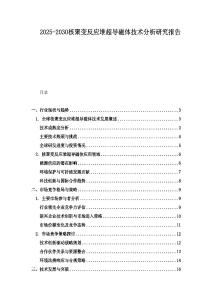 2025-2030核聚變反應(yīng)堆超導(dǎo)磁體技術(shù)分析研究報告