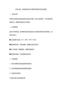 医保飞检：高值检查项目合理性检查清单总结完整版